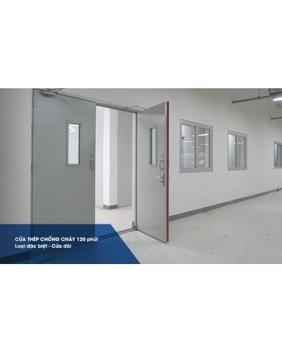 Cửa thép chống cháy 120 phút (Loại đặc biệt - Cửa đôi)