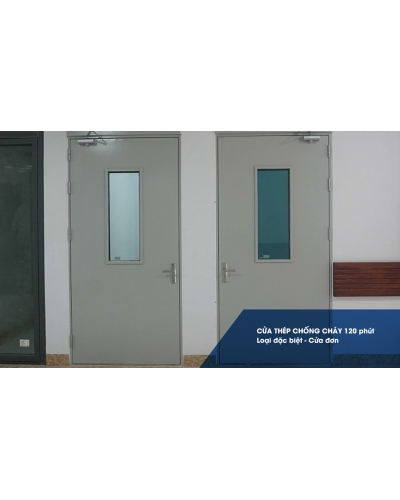 Cửa thép chống cháy 120 phút.(Loại đặc biệt - Cửa đơn)