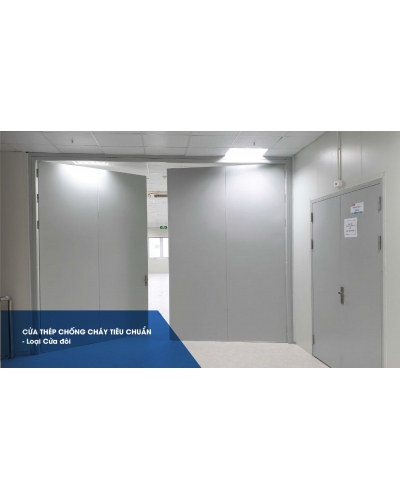 Cửa thép chống cháy tiêu chuẩn - Loại Cửa đôi