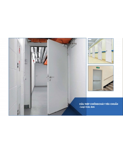 Cửa thép chống cháy tiêu chuẩn - Loại Cửa đơn