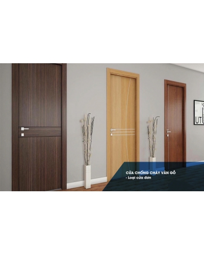 Cửa chống cháy vân gỗ (Loại cửa đơn)