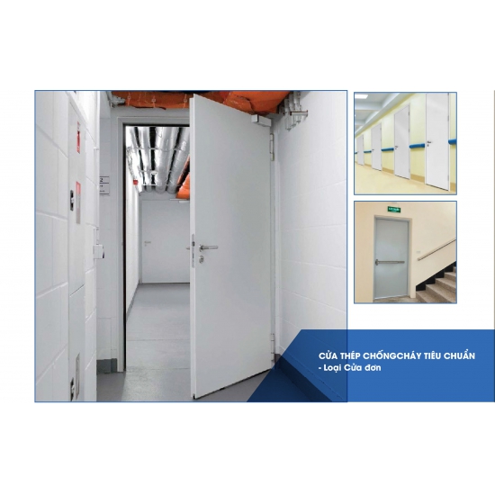 Cửa thép chống cháy tiêu chuẩn - Loại Cửa đơn