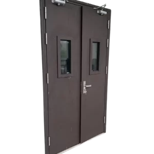Cửa đôi khóa tay gạt ngăn cháy 100 phút